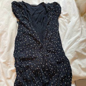 Brandy Melville Floral Mini Wrap Dress